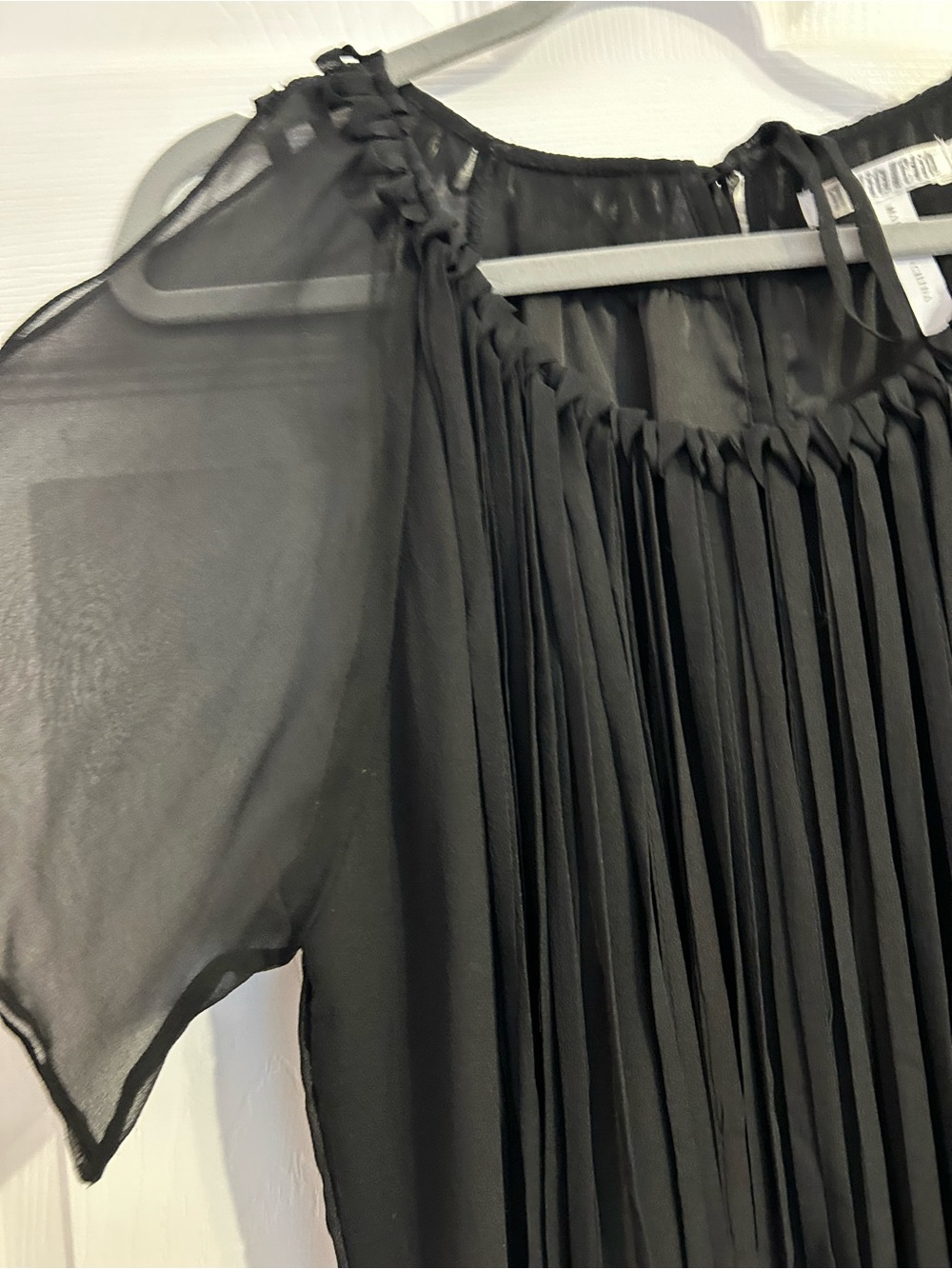 NWOT Pleated Silk Blouse - Picture 2 of 7